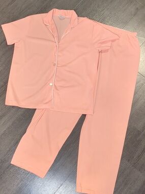 Vintage 60s Gotham Gold Stripe Pajama Set Tommies Pants Top Mid Century SZ 36